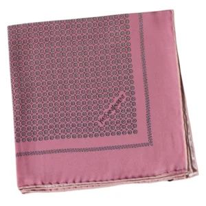 pochette ronds graphiques rose ysl-pliee