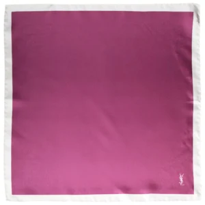 pochette ysl magenta bord blanc