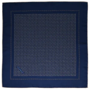 pochette ysl motif pois graphiques bleu marine