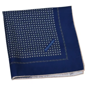 pochette ysl motif pois graphiques bleu navy