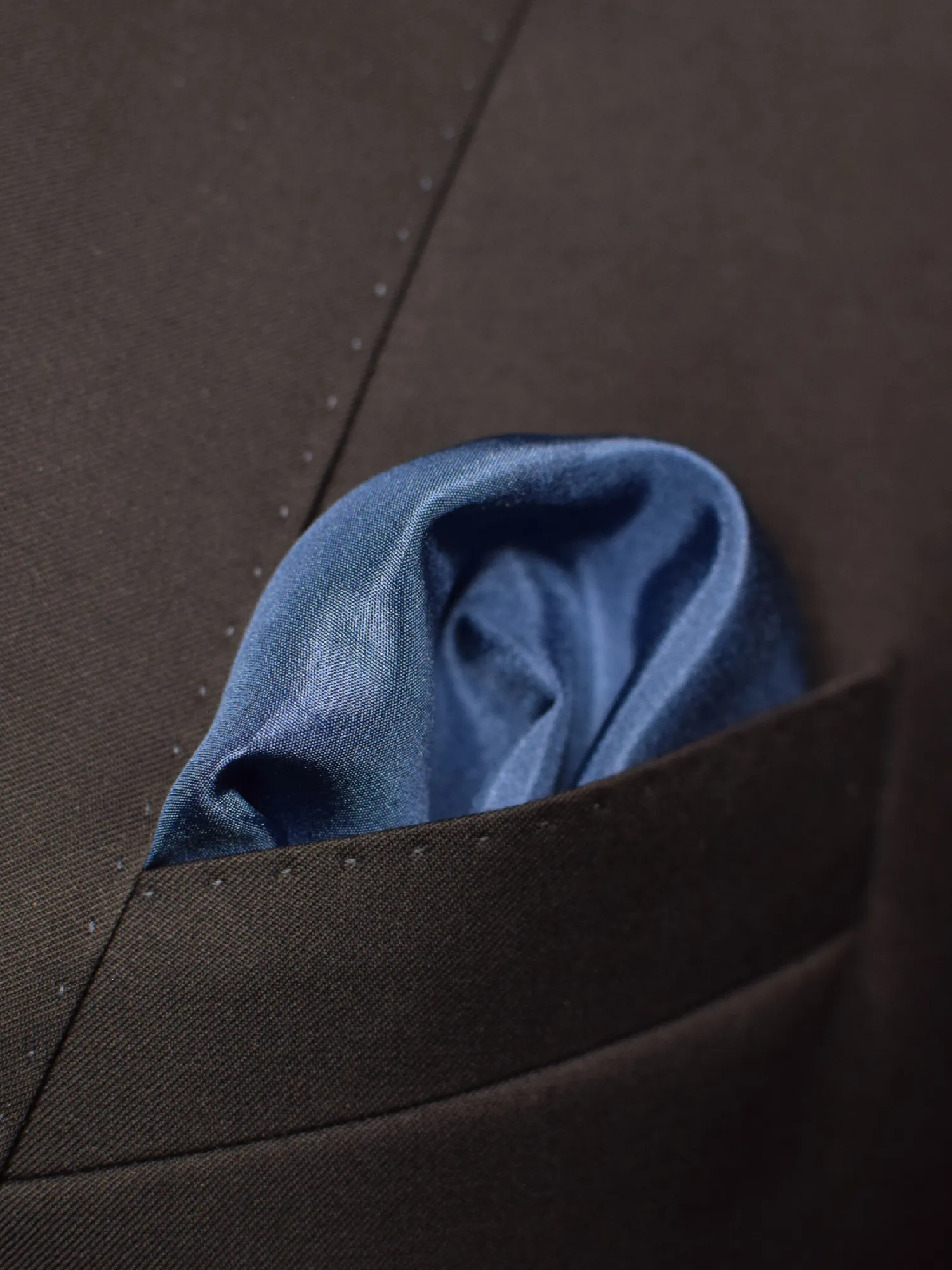 Grande pochette bleue roi à liseré blanc YSL – Image 4