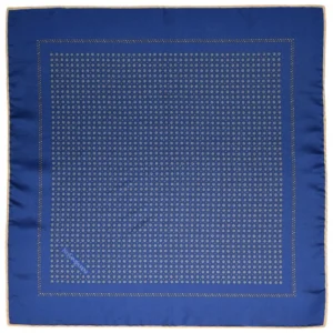 pochette ysl motif pois graphiques bleu roi