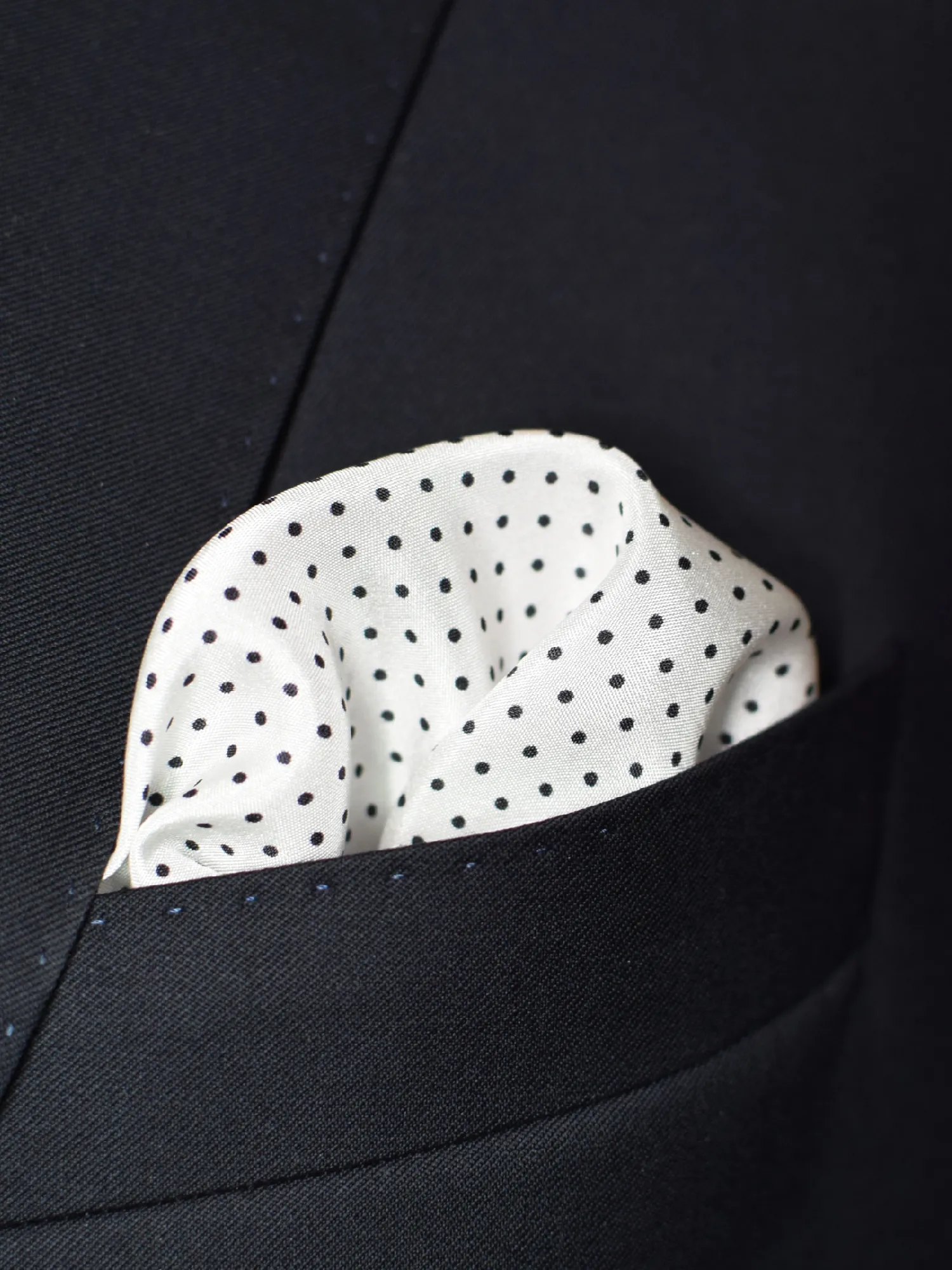 st laurent polka dots blanche