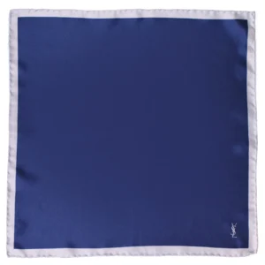 ysl-bleu roi liseré bleu clair a plat