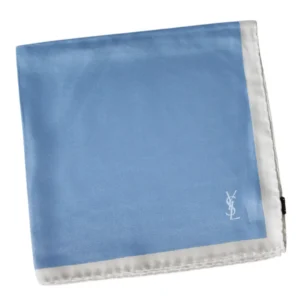 ysl monogram pochette bleu et blanc