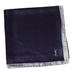 ysl monogram pochette bleue foncee lisere clair