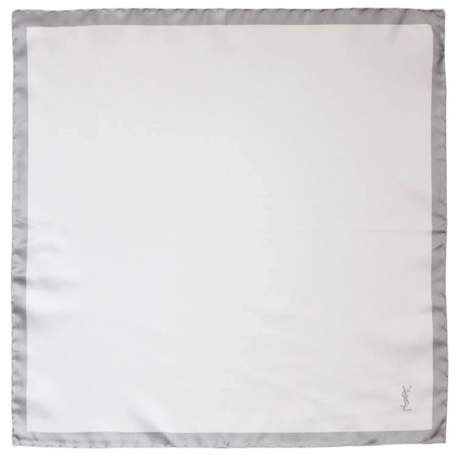 ysl monogramme pochette blanche et grise-2