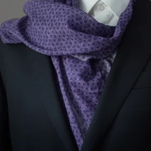 Lanvin motifs cercles violets coton