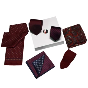 Panache box - Tons bordeaux et outremer