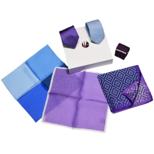 Panache box 15 bleu clair et violet