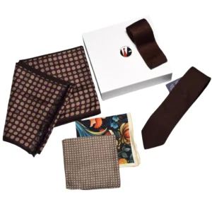 Panache box 21 gris et beige dore