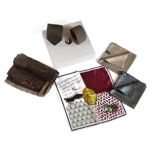 Panache box 2 vert gris ocre