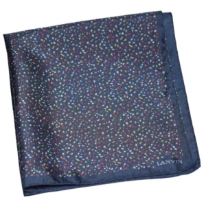 lanvin pochette bleu a motifs confetti
