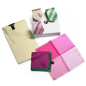 panache box 9 rose et vert