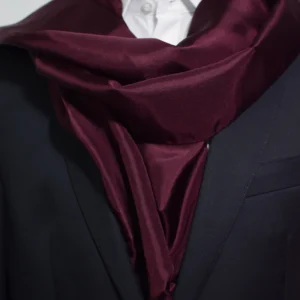 grand foulard bordeaux uni Lanvin