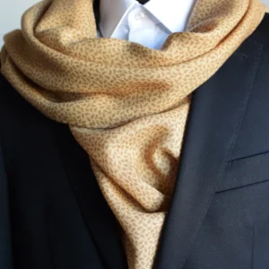 Foulard a motif paisley camel