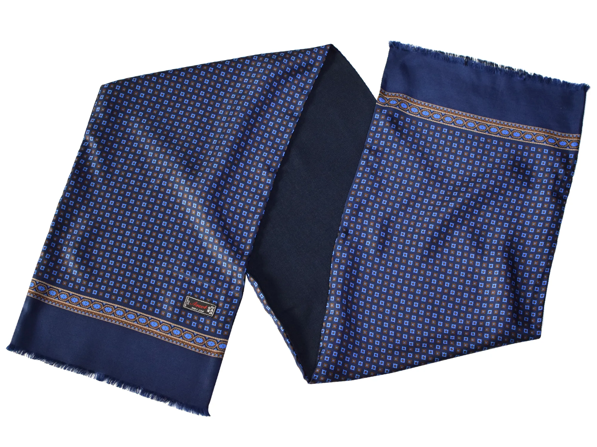 foulard ascot bleu