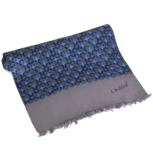 Pochette grise et bleue Lanvin