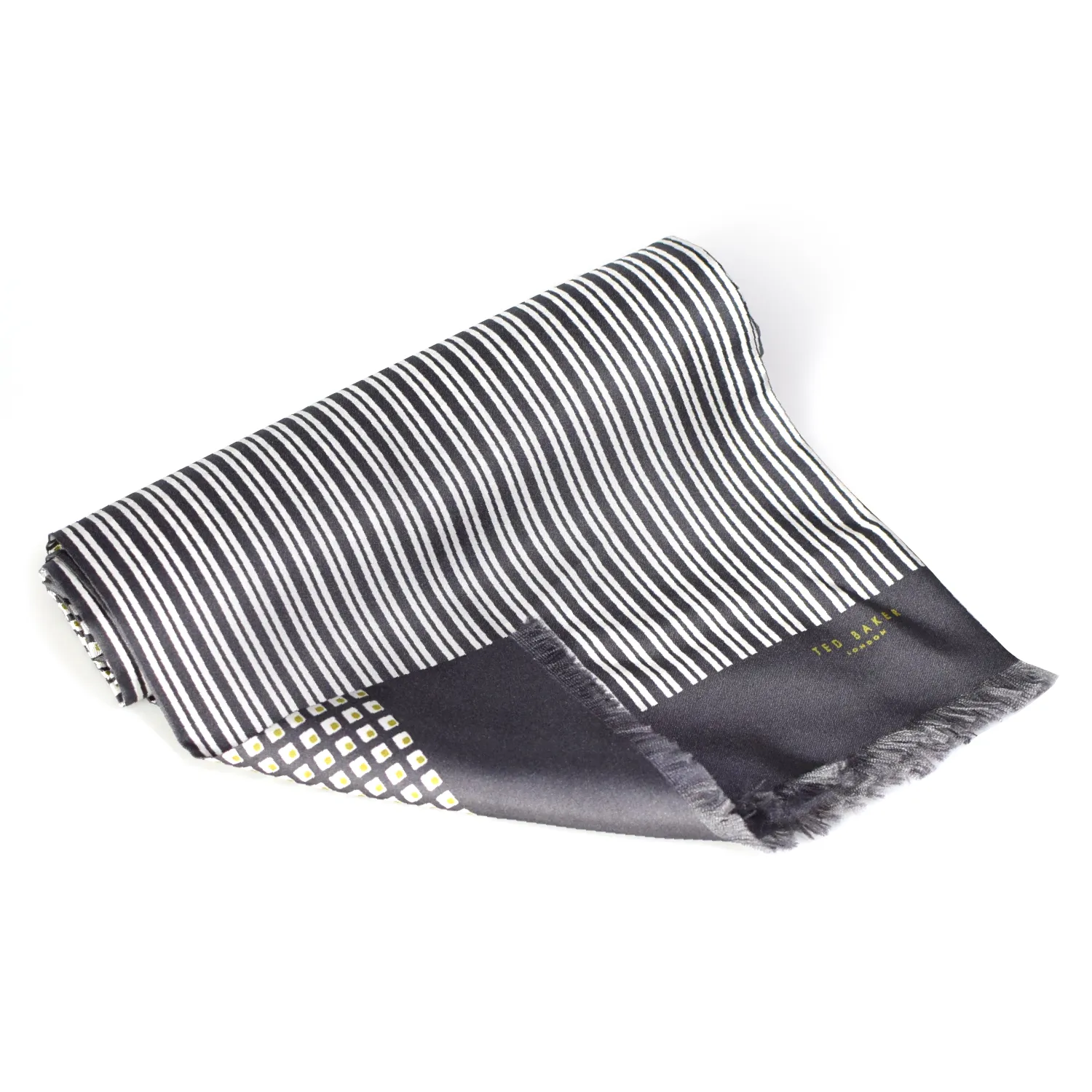 foulard à rayures en soie Ted Baker roulé