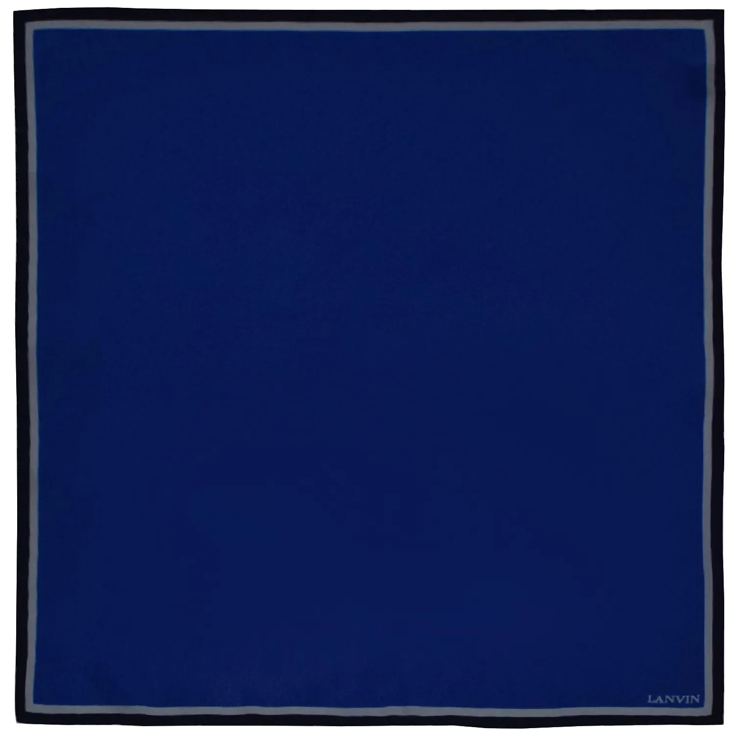 Pochette bleue à bordure grise et noire Lanvin – Image 2