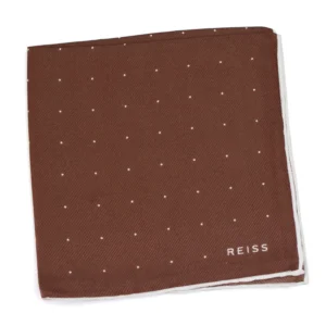 Pochette en twill polka dots Reiss