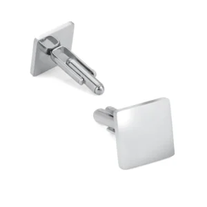 Boutons de manchette acier losange
