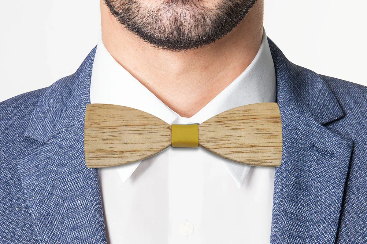 noeud papillon en bois