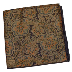 TM Lewin x Bottinelli paisley orange pliée