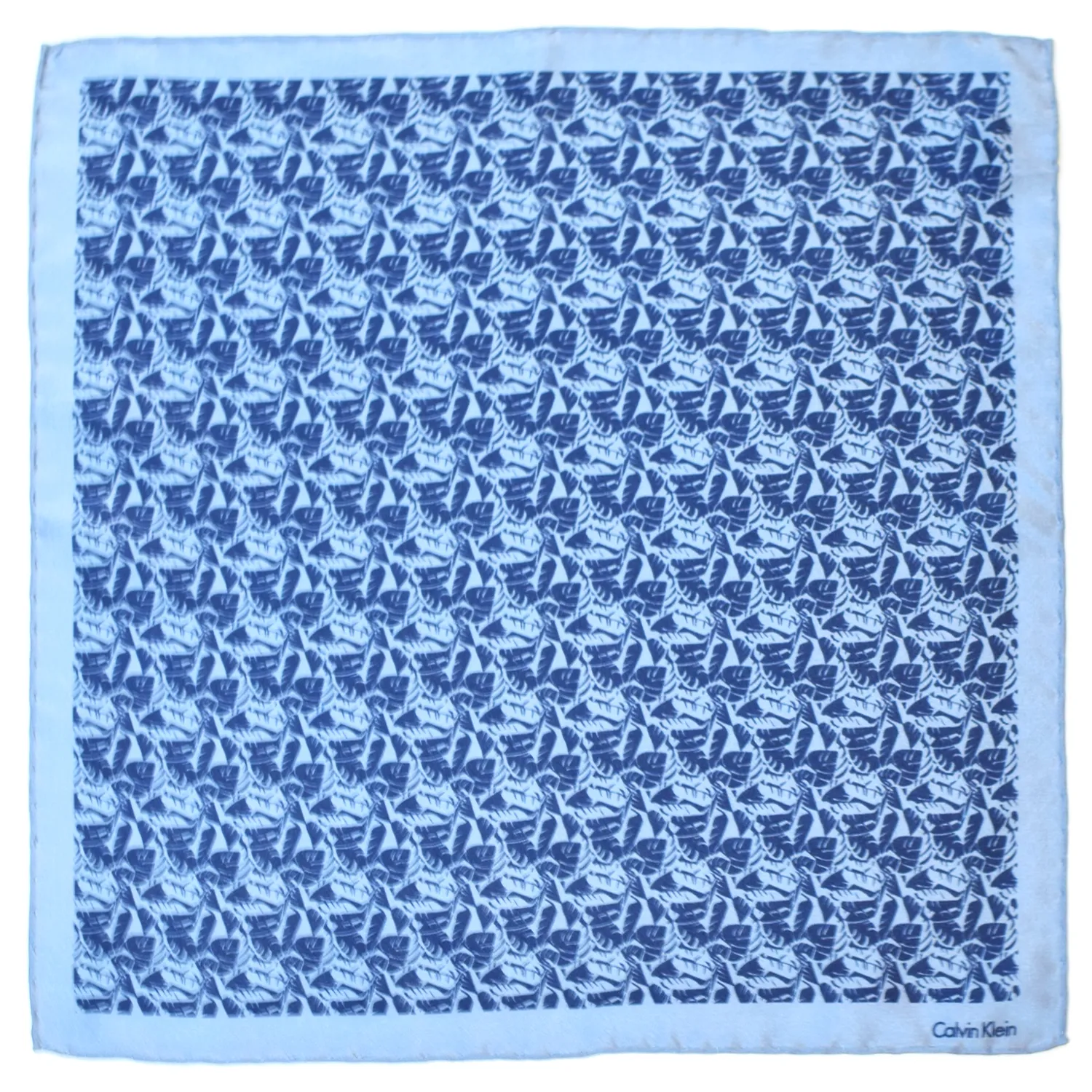Calvin Klein pochette imprimée bleue