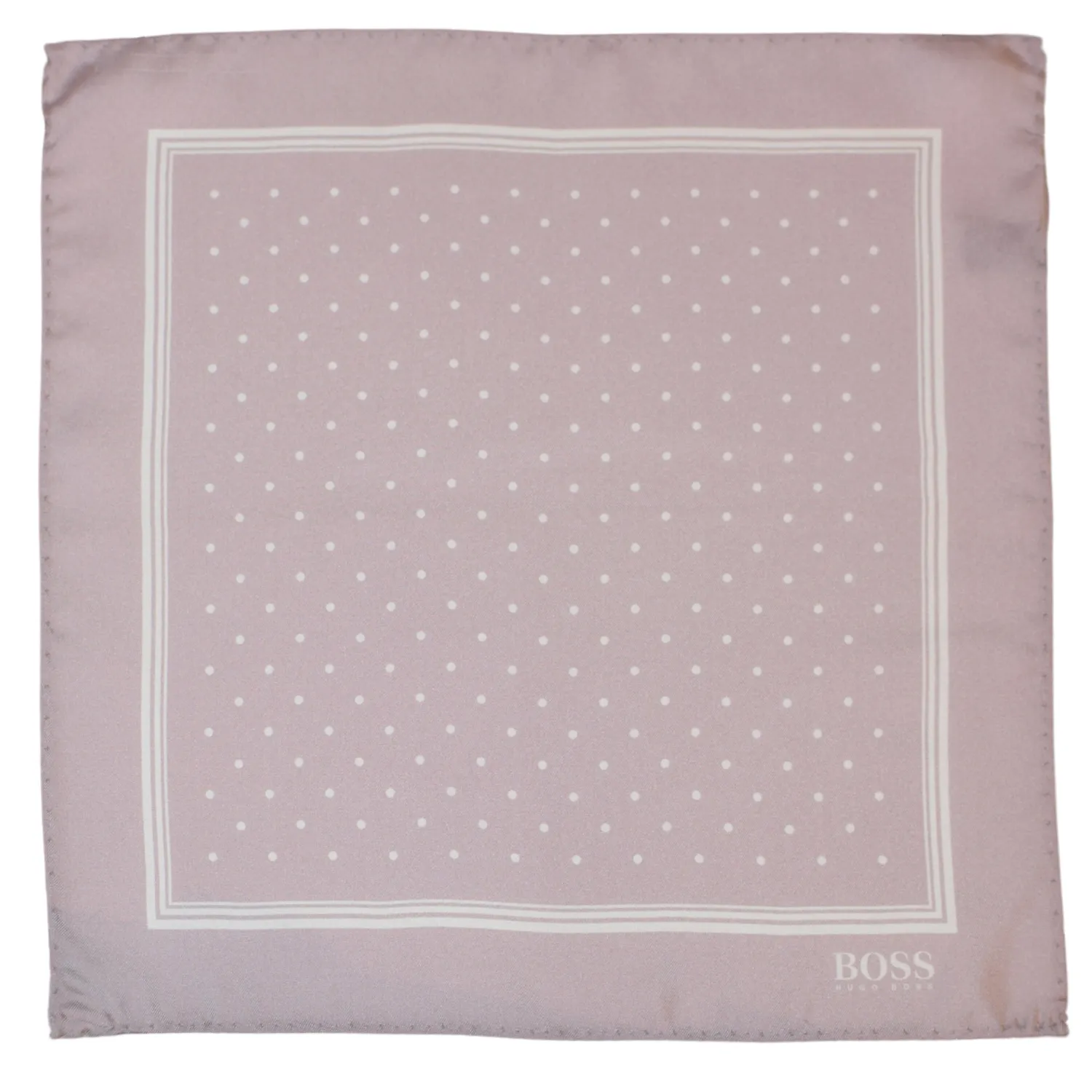 Hugo Boss pochette polka dots vieux rose
