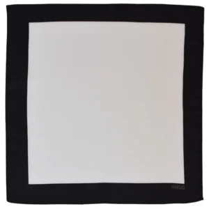 Hugo pochette noire et blanche a plat