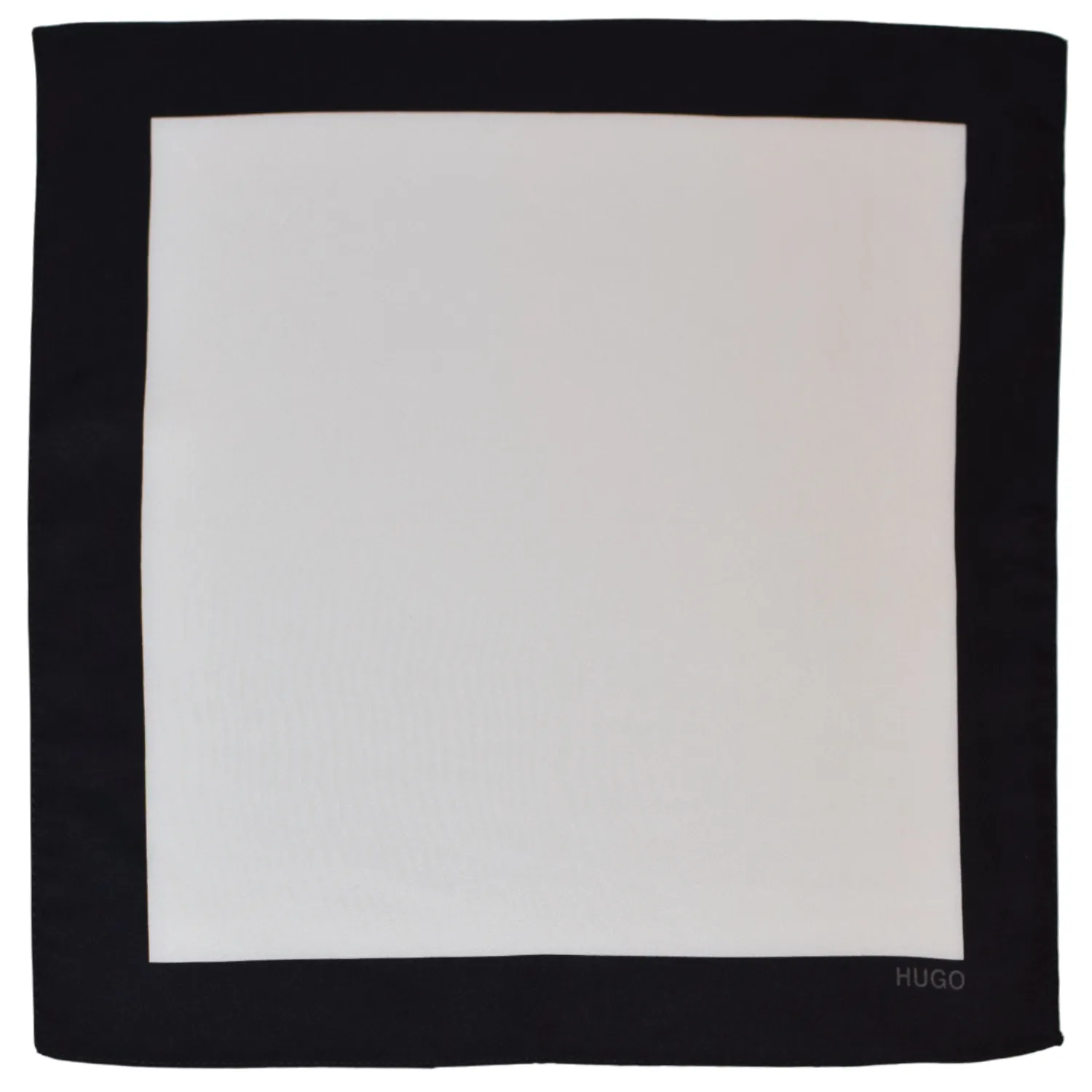Hugo pochette noire et blanche a plat