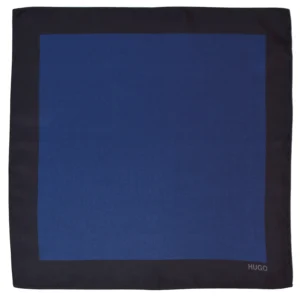 Hugo pochette noire et bleue a plat