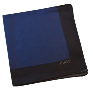 Hugo pochette noire et bleue pliée