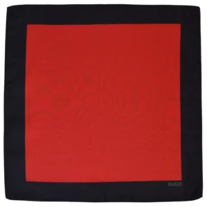 Hugo pochette noire et rouge a plat