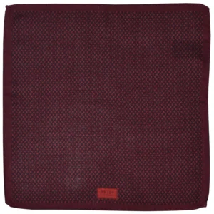 Pochette en laine bordeaux Reiss