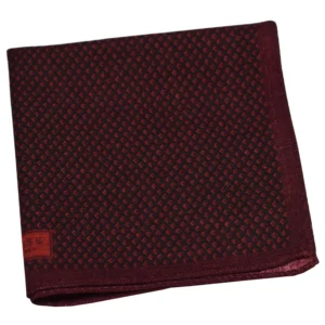 Pochette en laine bordeaux Reiss pliée