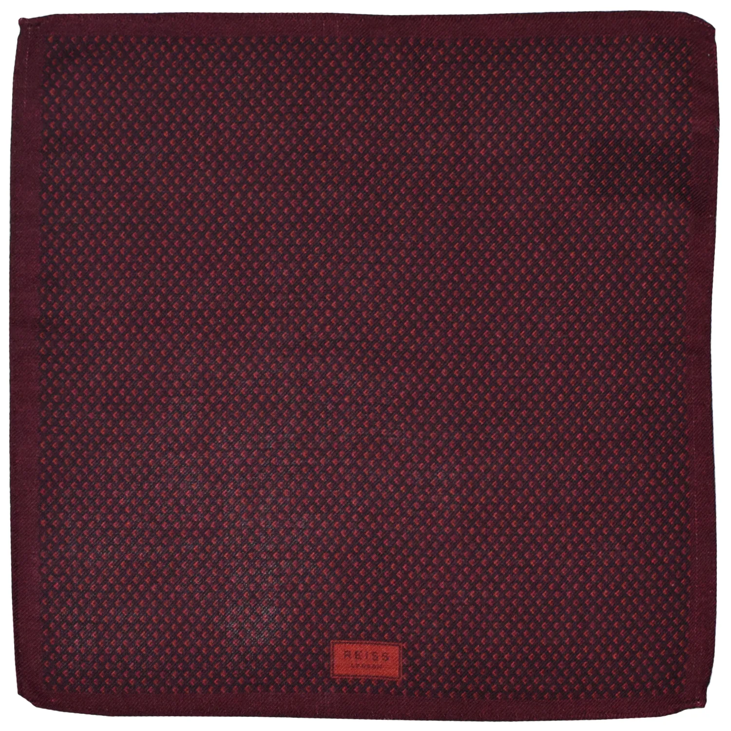 Pochette en laine bordeaux Reiss