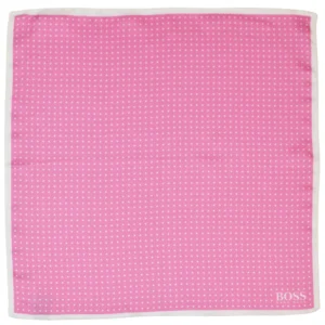 Pochette en soie à plat rose Hugo Boss