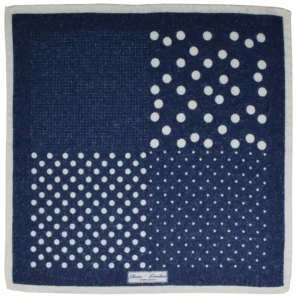 Reiss pochette laine 4 panneaux polkadots-1