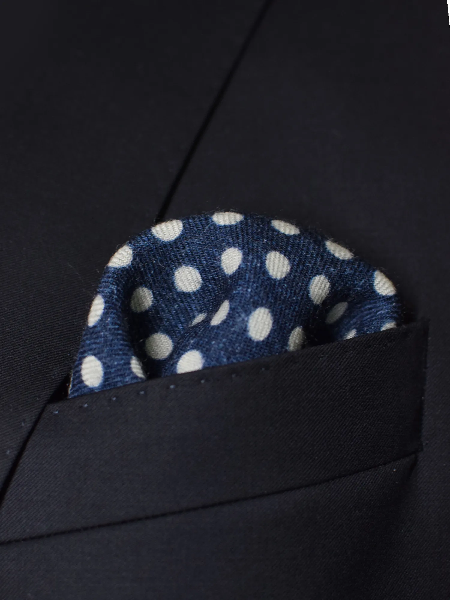 Reiss pochette laine 4 panneaux polkadots-6