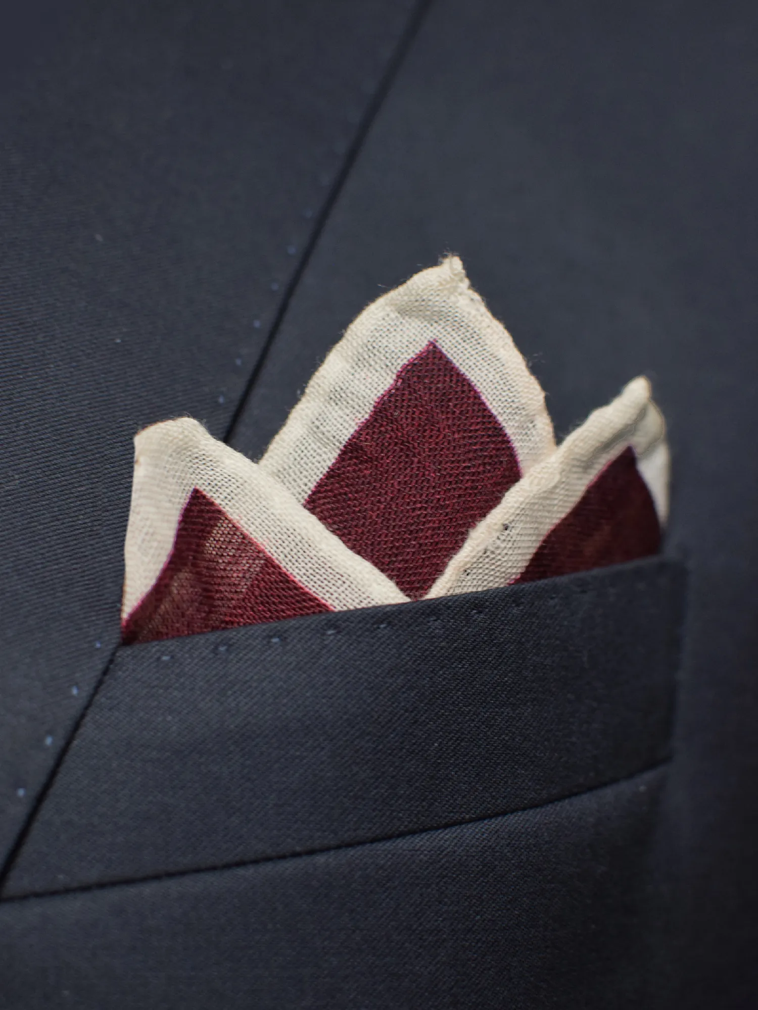 Reiss pochette laine bordeaux