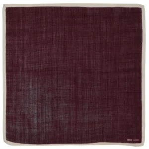 Reiss pochette laine bordeaux- a plat
