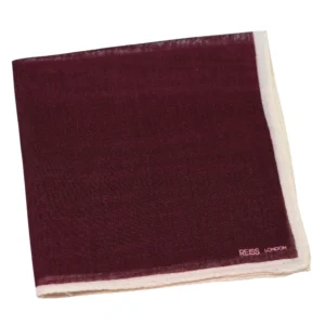 Reiss pochette laine bordeaux-pliee