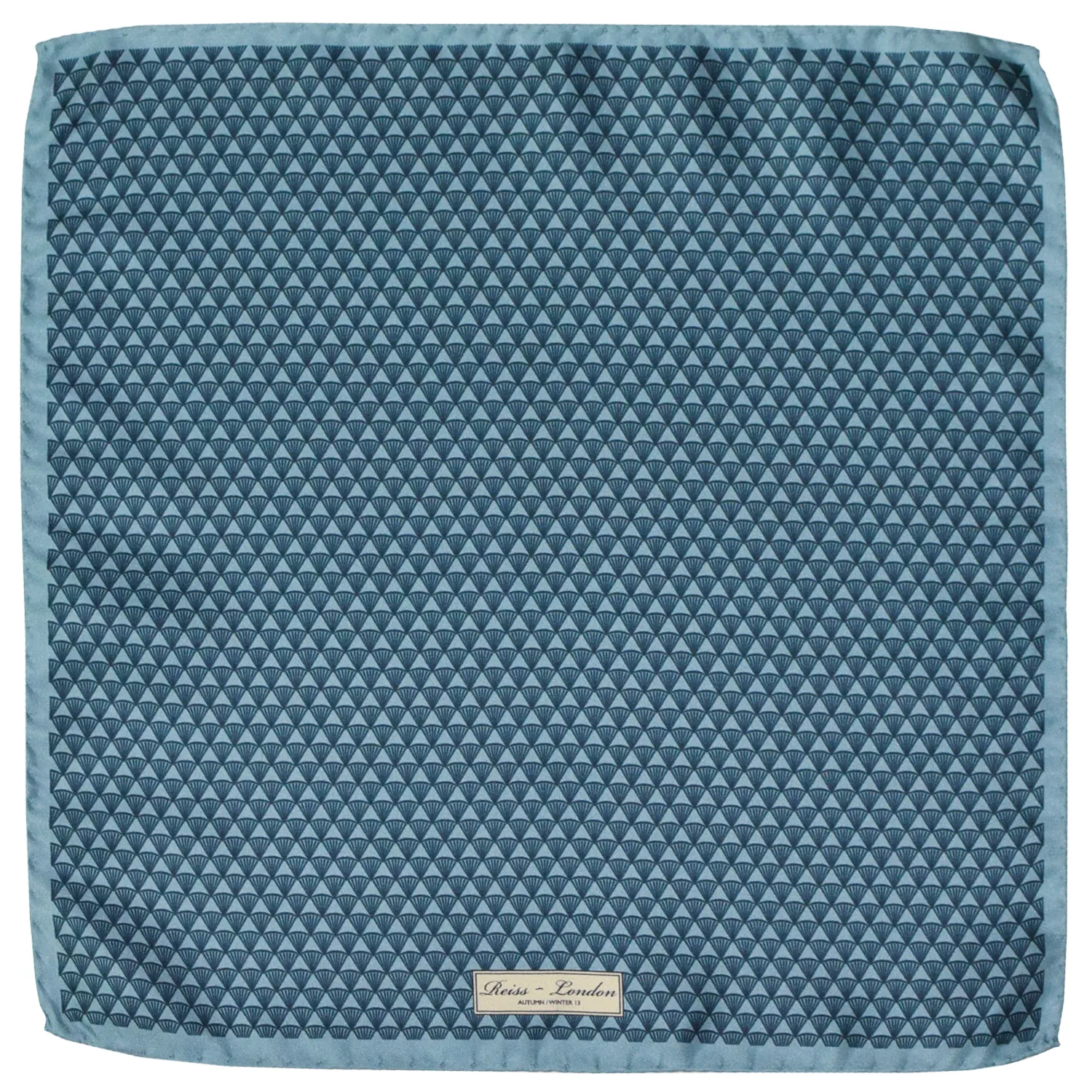 Reiss pochette motif losanges