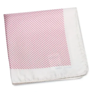 Reiss pochette rose et blanche pliée