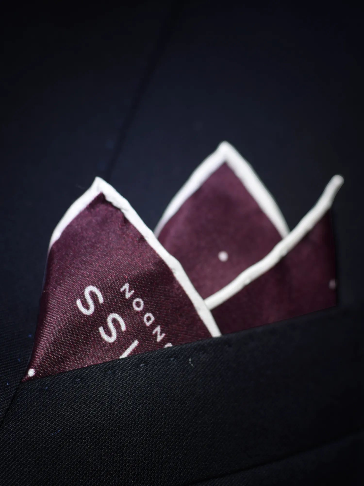 reiss pochette en soie a pois