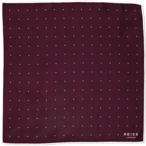 reiss polka dot bordeaux