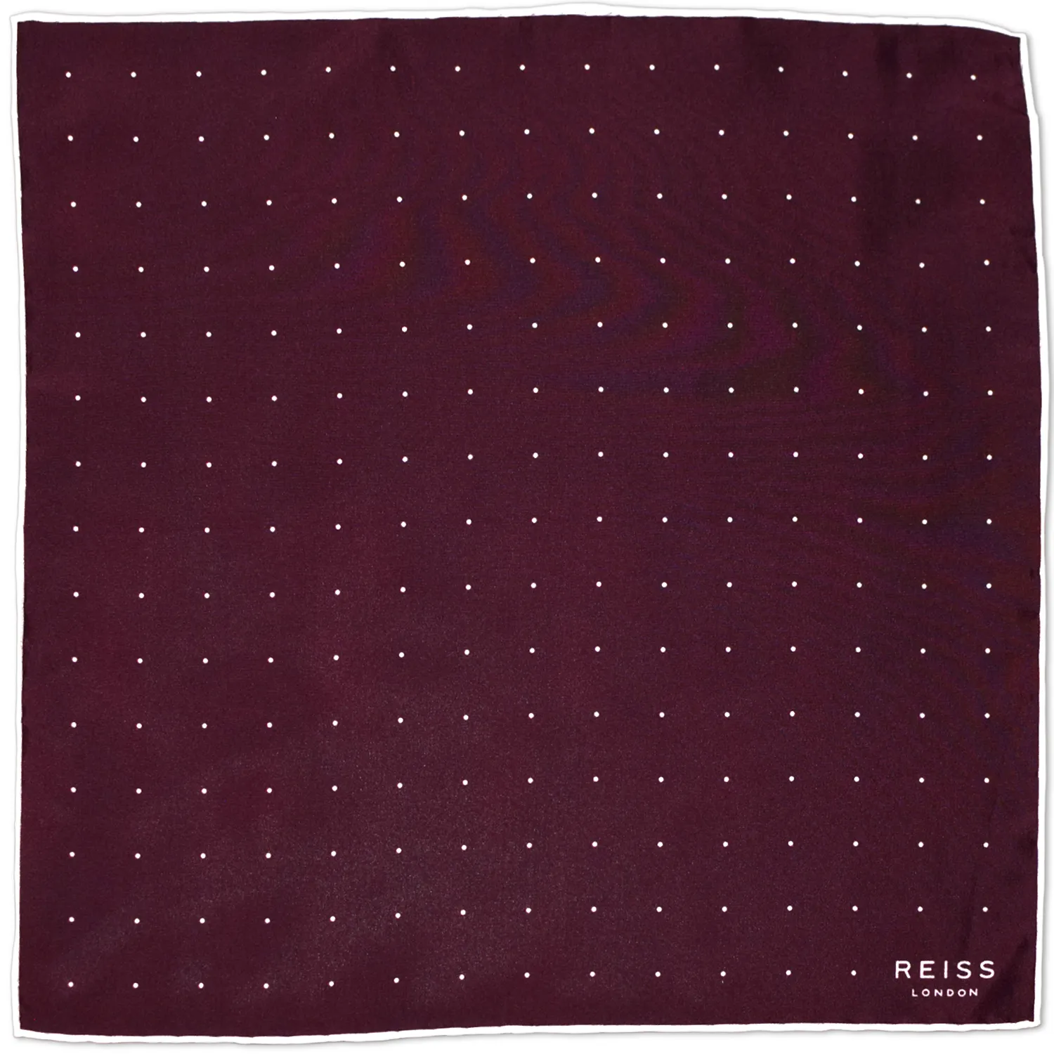 reiss polka dot bordeaux