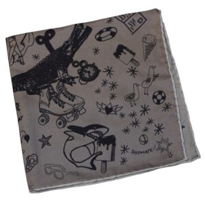 Pochette graffiti Jane Carr pliée